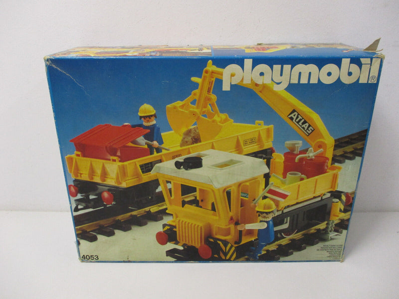 Playmobil 4053 Bauzug Arbeitszug OVP und BA Spur G Lok Zug auch fürLGB Eisenbahn