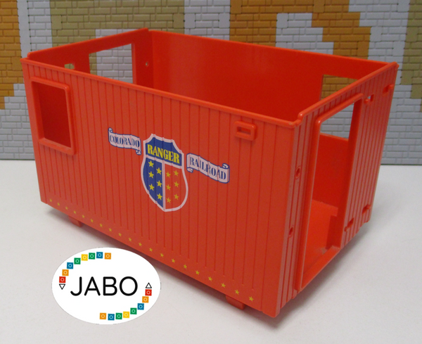 Playmobil Aufbau / Kabine  mit Aufdruck für Caboose 4123 Western 4034