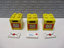 (B12 /4) Lego 3x Briefkasten / Postkasten + 3x Brief City