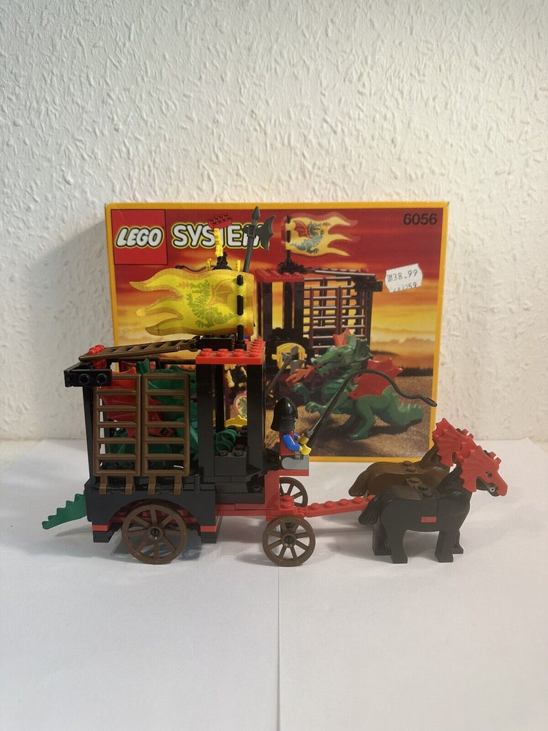 ( E 17 ) Lego Castle 6056 Dragon Wagon / Drachenwagen mit BA