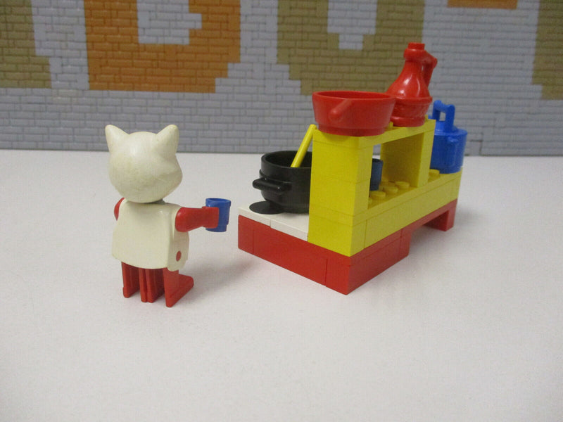 ( E14/11 ) Lego Fabuland Set  Cathy Katze  Küche (3795)