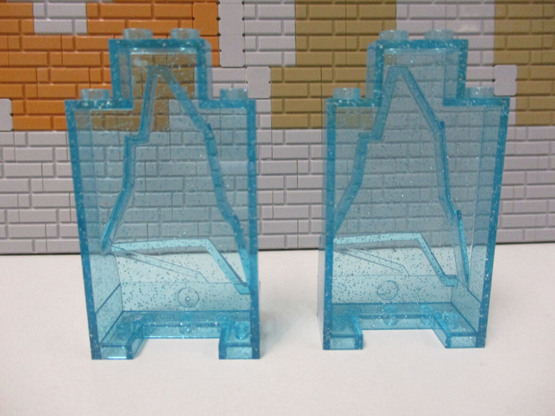 ( N2/5 ) Lego 2x 47847 Felsen glitter trans hellblau 10736 41062 41148 43172