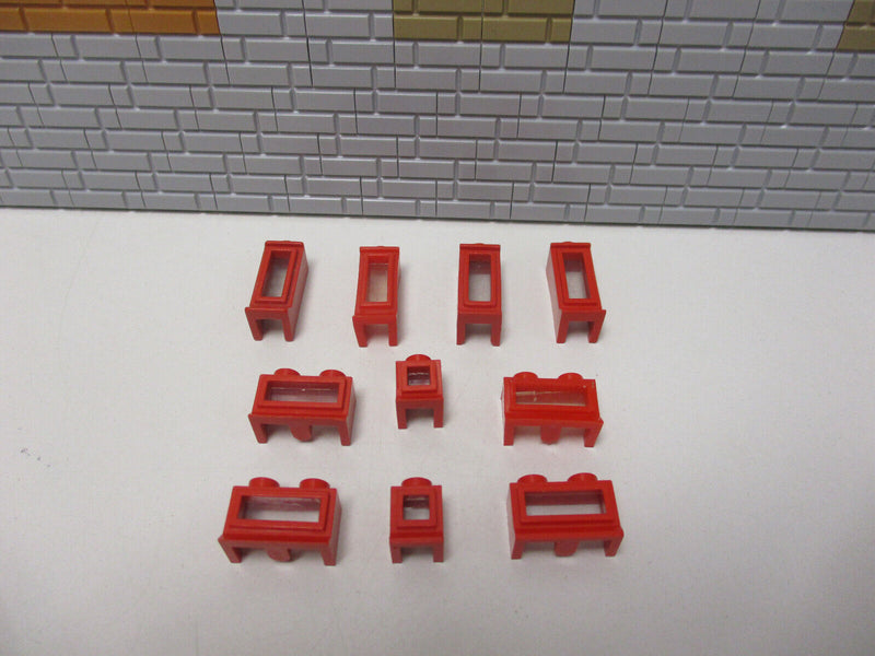 (D4/13) Lego Clasic Fenster  27bc 29bc 39 bc rot   7740 7760 7720