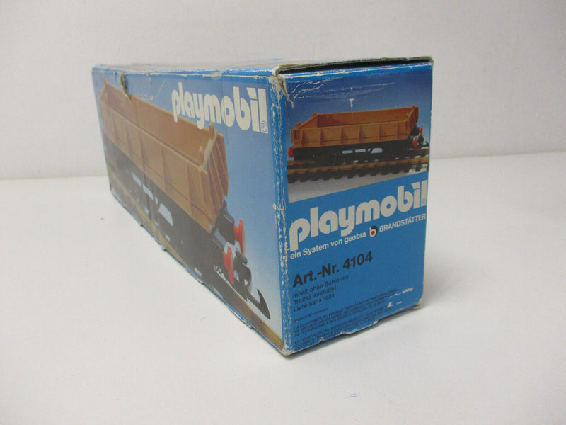 ( RH ) Playmobil 4104 Niederbordwagen OVP Güterwagen Waggon Spur G Eisenbahn LGB