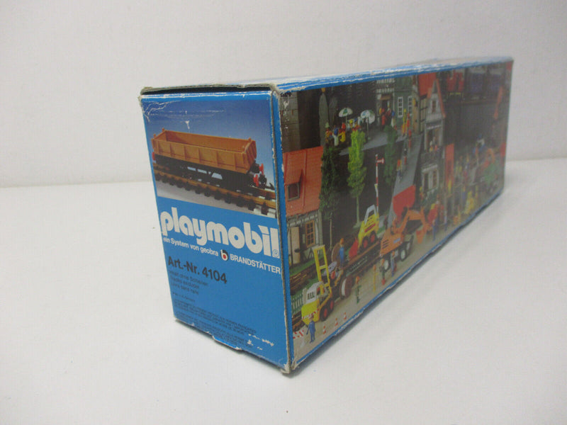 ( RH ) Playmobil 4104 Niederbordwagen OVP Güterwagen Waggon Spur G Eisenbahn LGB