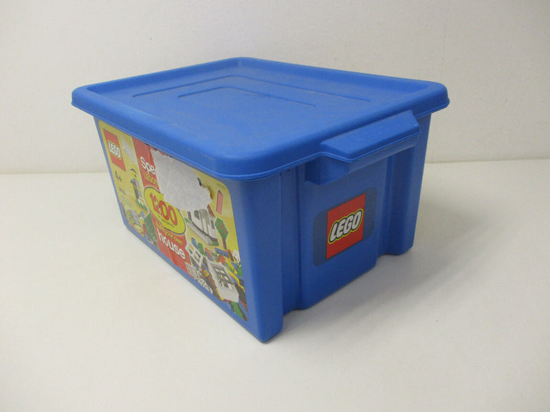 ( R4 / 5 )  LEGO Aufbewahrungs  Box  Aufbewahrungsbox mit Deckel blau