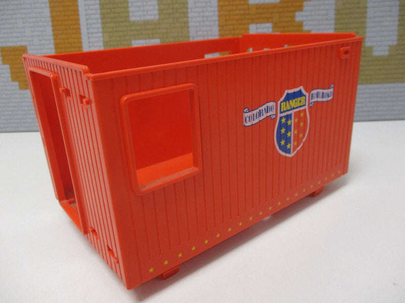 Playmobil Aufbau / Kabine  mit Aufdruck für Caboose 4123 Western 4034