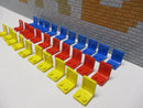( A5/11 ) Lego 30x Sitz Stuhl blau gelb rot Auto LKW Boot Space Eisenbahn 4079