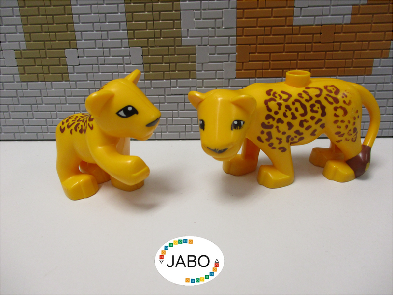 ( I6/5 ) LEGO Duplo Tiere Leopard mit Baby Zoo Safari Tierpark