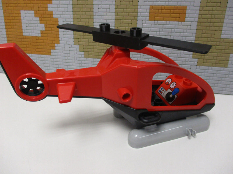 (R1/HF) LEGO Duplo Feuerwehr Hubschrauber mit Figur