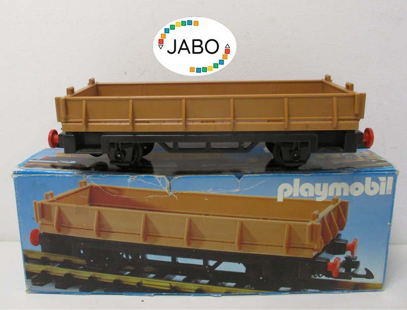 ( RH ) Playmobil 4104 Niederbordwagen OVP Güterwagen Waggon Spur G Eisenbahn LGB