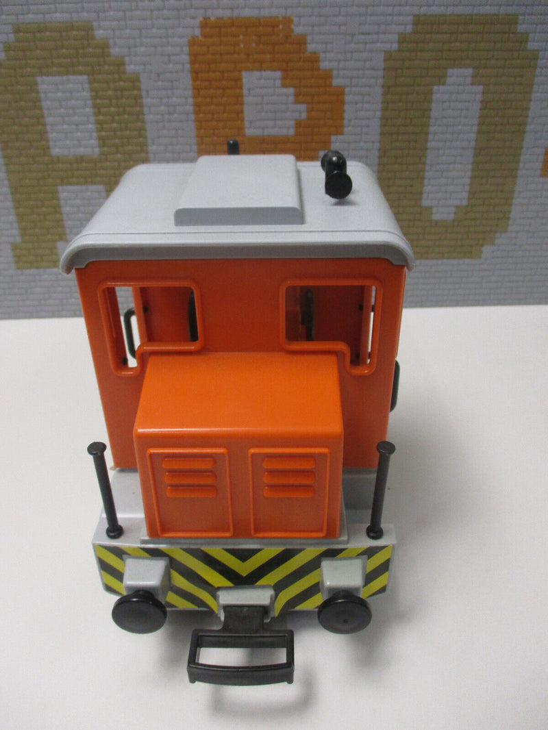 (RH) Playmobil Diesellok Orange aus 4085 RC LOK Spur G LGB Eisenbahn