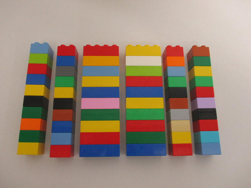 LEGO Duplo 60 bunte Bausteine Steine 20 2x4 + 40 2x2 Noppen Starterpaket