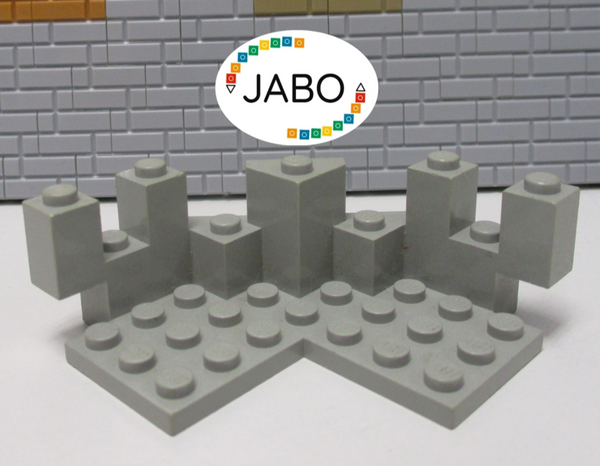 ( L6/2 ) Lego 1x 6072 Burgturm Ecke alt hellgrau 6082 6097