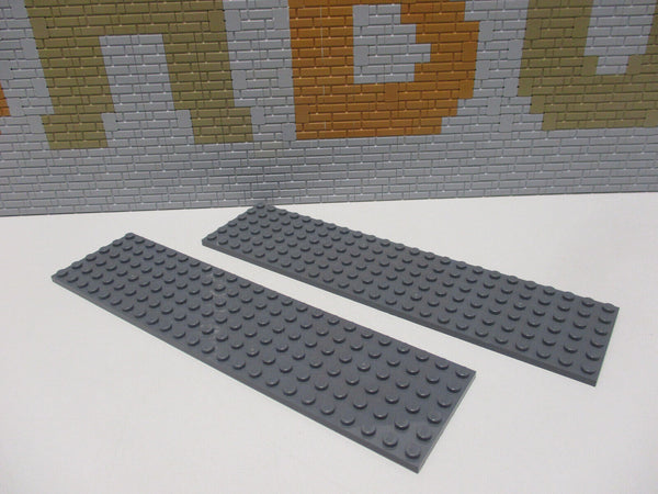 ( C6/3 ) Lego 2x Platte 6x24 neu dunkelgrau  Star Wars Eisenbahn Modular 3026