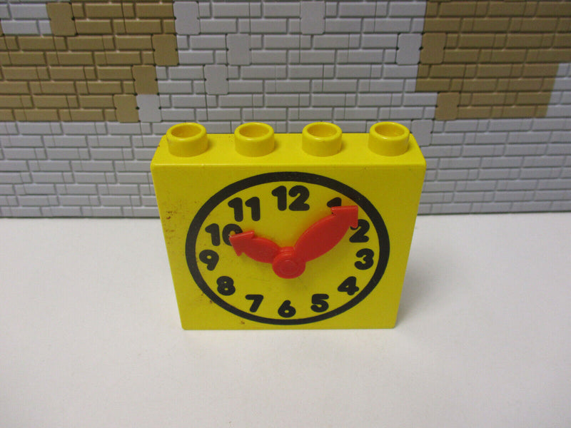 ( C 11/ 11  ) LEGO Duplo Uhr mit beweglichen Zeigern