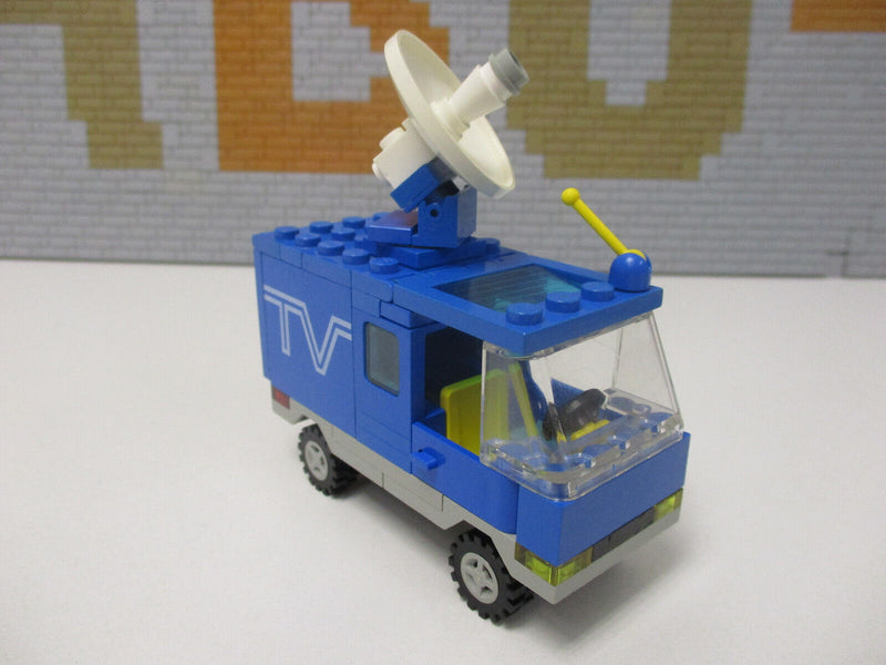 ( AH3 ) LEGO LEGOLAND 6661 TV Van Mobile TV Studio mit BA 100% KOMPLETT