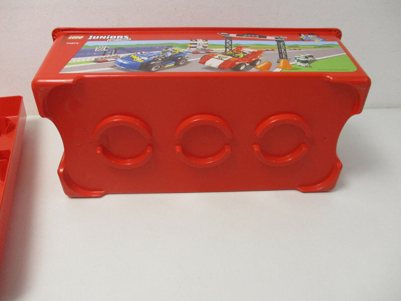 ( R4 / 5 )  LEGO Aufbewahrungs  Box  Aufbewahrungsbox mit Deckel rot