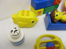 ( RBU5 / 3 ) LEGO Duplo Primo Baby Motorik Rassel Figuren Boot Fisch