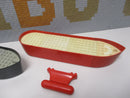 Lego Classic Schiffsrümpfe Schwarz und Rot Gewichte 4005 4015 4025 314 709