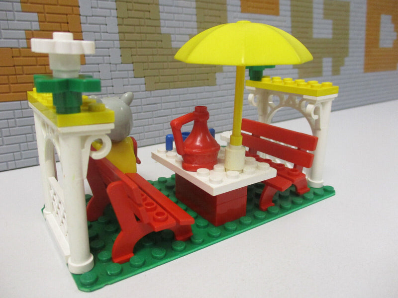 ( F15/13 ) Lego Fabuland Set Gartenlaube Picknick Hanna Nilpferd  ( 3798 )