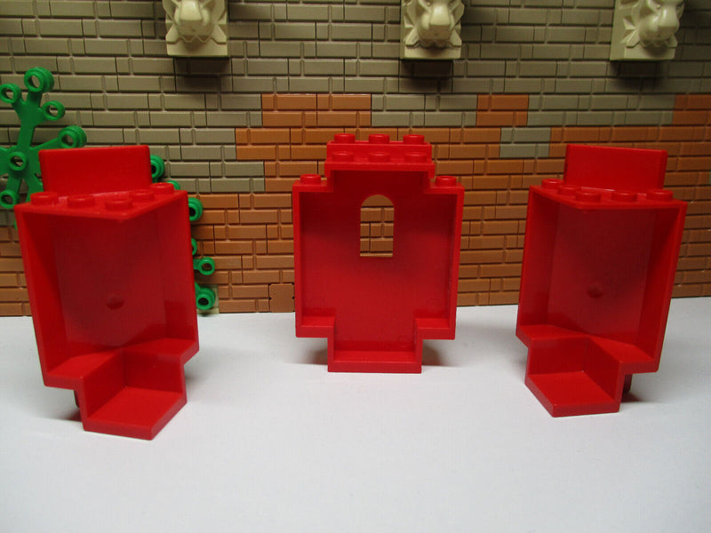 ( A5 / 3 ) Lego 3x Panel rot  2345 4444  Guarded Inn 6067 Ritter Castle