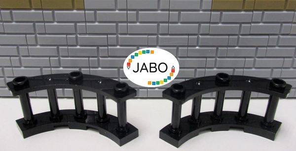 (N9/31) LEGO 2 x Zaun Spindelzaun gebogen 21229 schwarz Ritter Piraten Hobbit