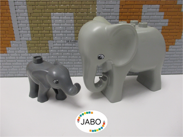 ( I6/14 ) LEGO Duplo Tiere Elefant mit Baby Zoo Safari Tierpark