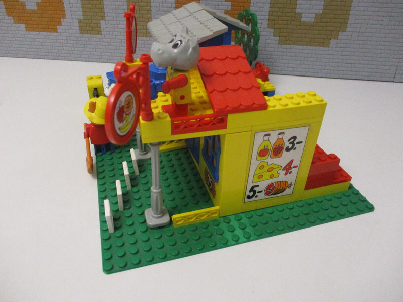 ( AH2 ) Lego Fabuland Set 3675Gemischtwarenladen / Supermarkt mit BA / OVP