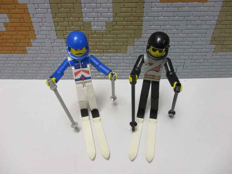 ( D7 / 19 )    Lego Technic / Technik  Figuren 2x Skifahrer