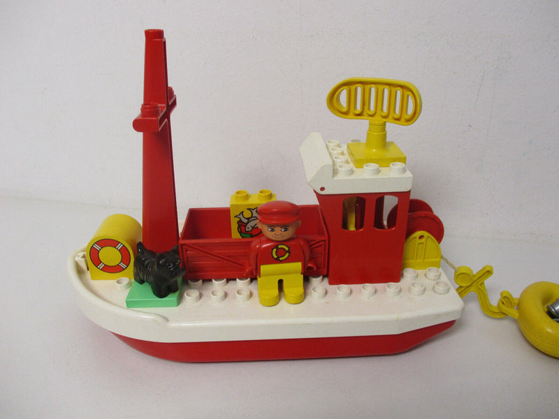 ( RB22/ 1  ) LEGO Duplo Fischerboot Kutter mit Beiboot Schiff Fischkutter