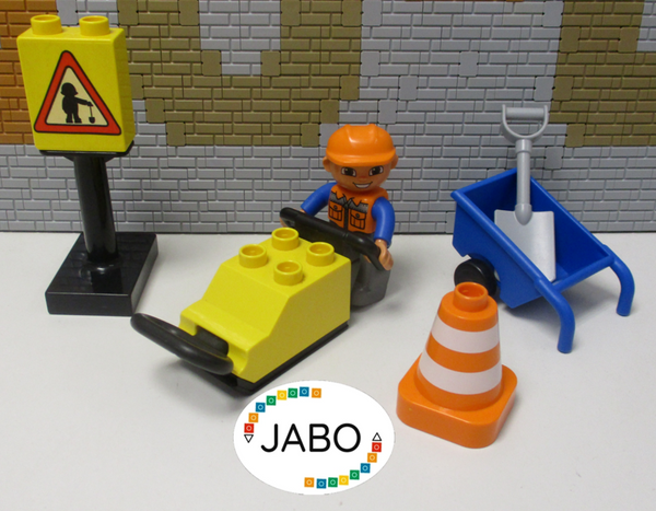 ( G15 / 2 ) LEGO Duplo Baustelle mit Rüttler und Zubehör