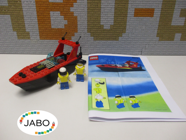 ( AH3) LEGO 6679 Dark Shark Schnellboot 100% Komplett BA ausgedruckt