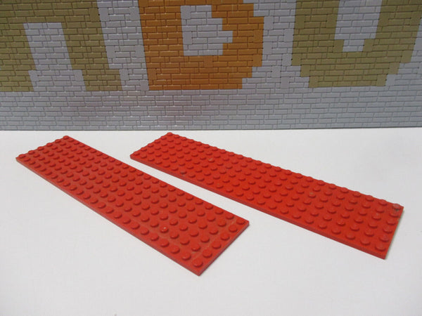 ( C6/10 ) Lego 2x Platte 6x24 rot  Star Wars Eisenbahn Modular 3026