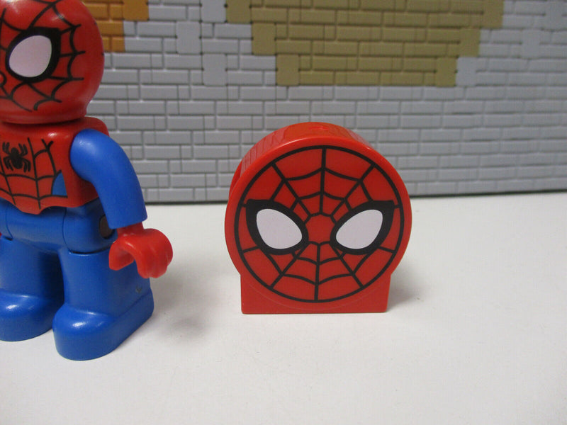 ( N14/ 8 ) LEGO Duplo Marvel  Spiderman Figur mit Motorrad und Zubehör