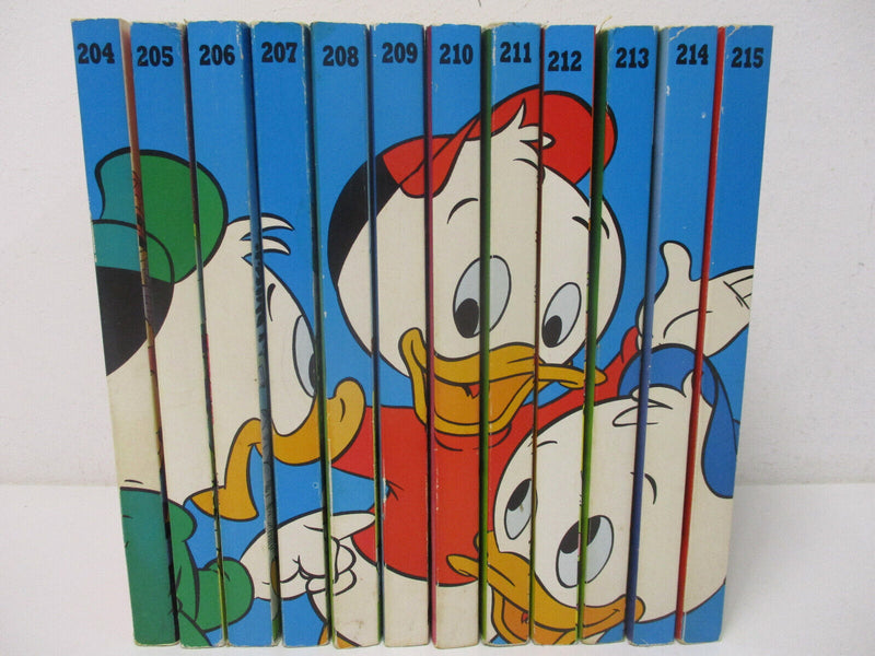 H18/1) Walt Disney LTB Comics Lustiges Taschenbuch Band 204-215 Rückenbild