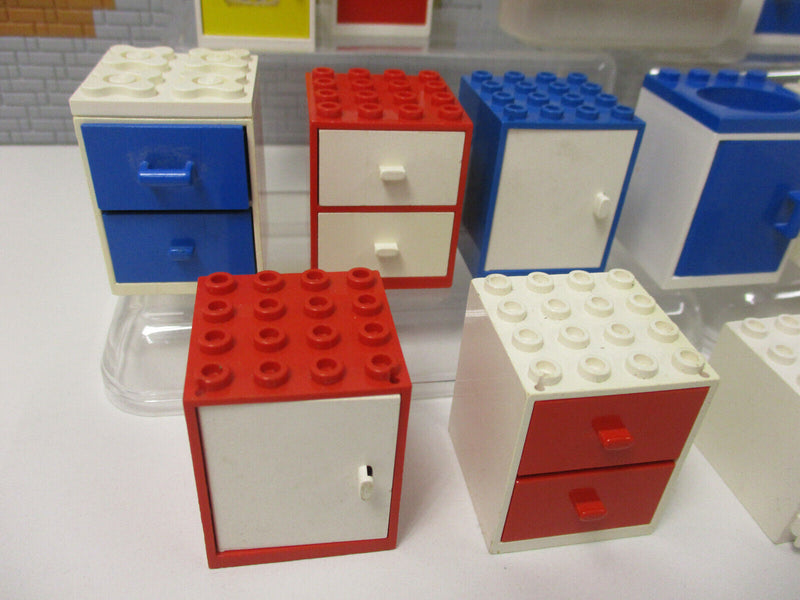 ( G13/3 ) Lego Möbel Schränke Backofen Badewanne Homemaker Puppenwohnung Haus