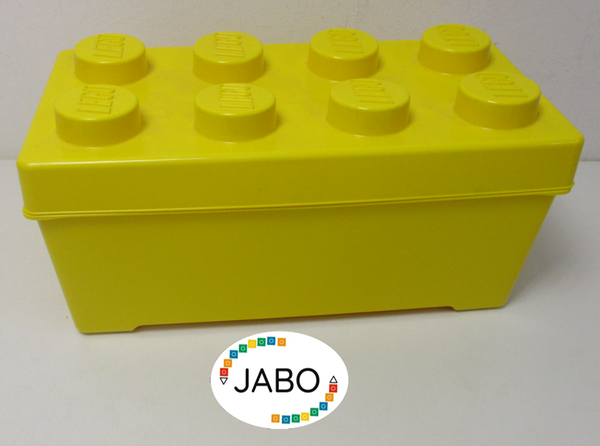 ( R4 / 5 )  LEGO Aufbewahrungs  Box  Aufbewahrungsbox mit Deckel gelb