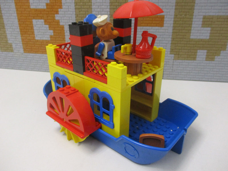 ( A 10 ) Lego Fabuland Set Raddampfer Schiff ( 3673 )