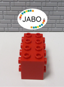 (O11/31) Lego 2434 Konverter Stein 2x4x2 rot 6923