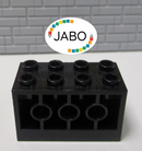 (O11/33) Lego 6061 Konverter Stein 2x4x2 schwarz 6991 6984 6969 1789