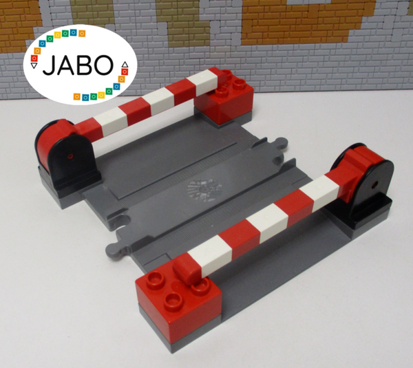 ( R3/ 14 ) Lego Duplo Bahnübergang neu dunkelgrau  Eisenbahn Train