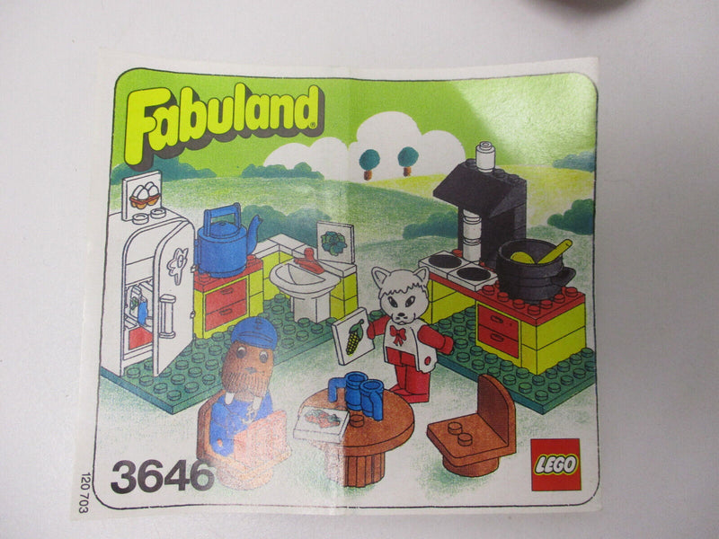 ( F15/2 ) Lego Fabuland Set Küche mit BA (3646)