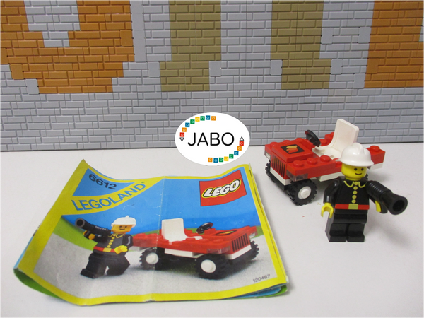 ( N11/16 ) LEGO Legoland 6612 Feuerwehrauto mit BA