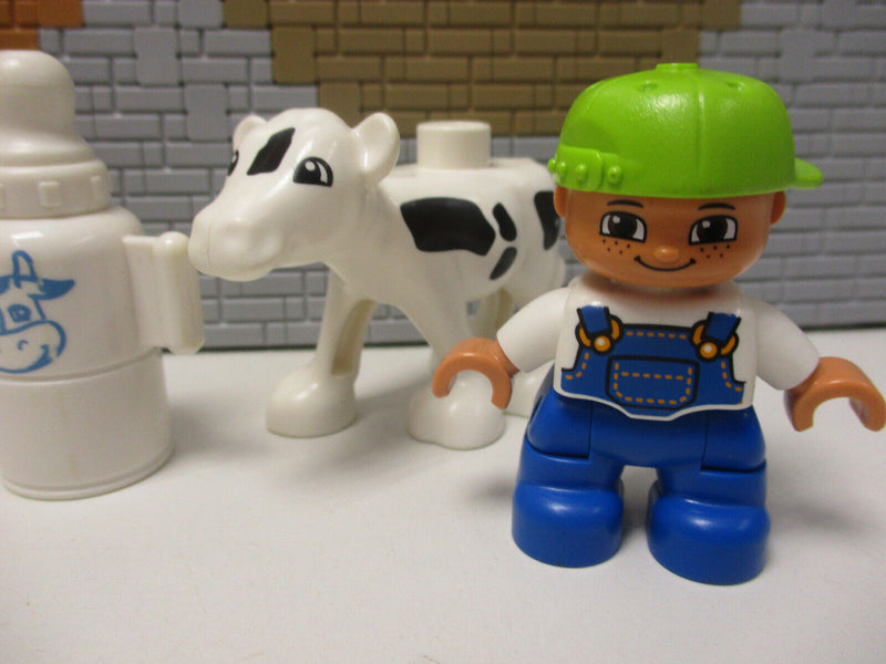 ( G15 / 6 ) LEGO Duplo Baby-Kalb mit Milch Flasche Mama und Kind