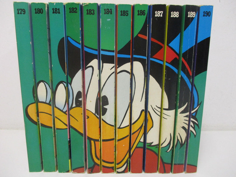 H18/4) Walt Disney LTB Comics Lustiges Taschenbuch Band 179-190 Rückenbild