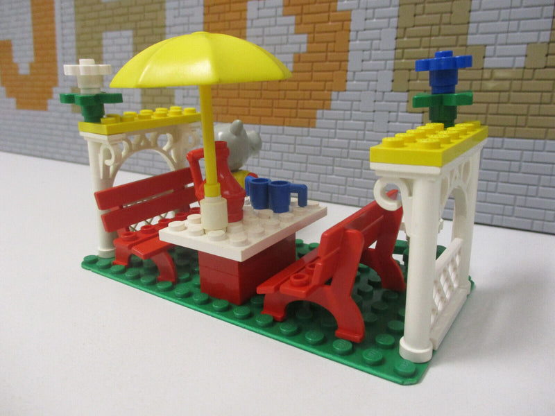 ( F15/13 ) Lego Fabuland Set Gartenlaube Picknick Hanna Nilpferd  ( 3798 )