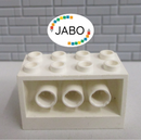 (O11/37) Lego 6061 Konverter Stein 2x4x2 weiß 6454