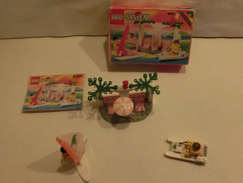 (E15)  Lego 6401 Seaside Cabana Paradisa Town OVP / BA 100% Komplett