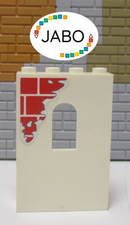 ( F10/23 ) Lego 1x 60808pb003 Paneel Wand Mauer  6242